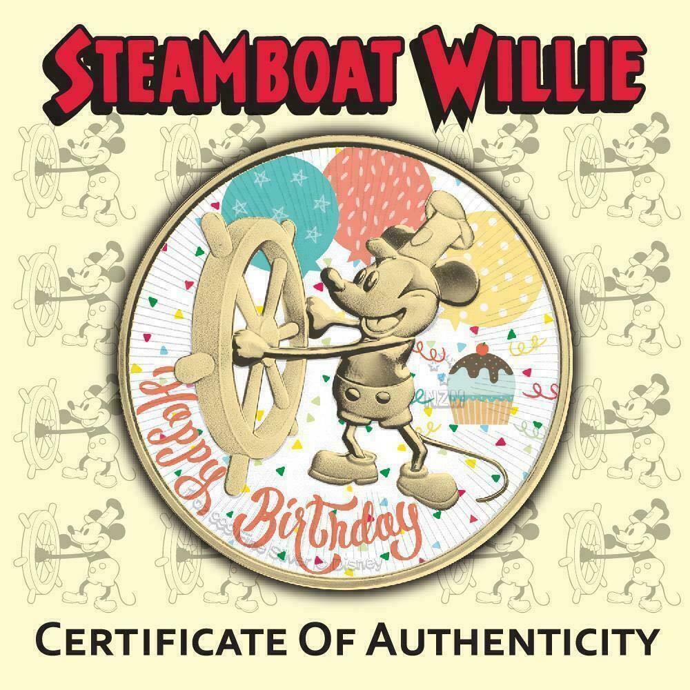 Niue 2017 2$ Steamboat Willie - ”Happy Birthday” (Cake and Favors) - 1 Oz Silver Coin  coin collectible - Main Image 4