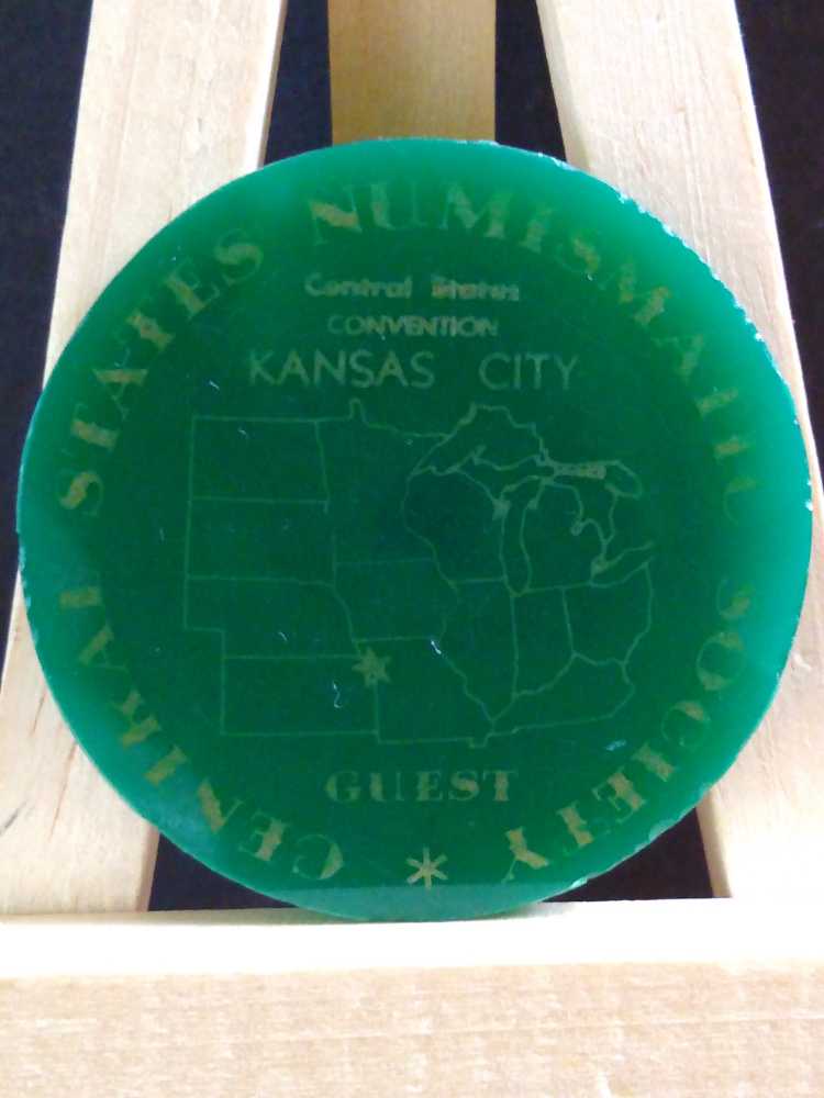 CSNS 22nd Convention 1964 Plastic Token American Numismatic Ass. Kansas City   coin collectible - Main Image 2