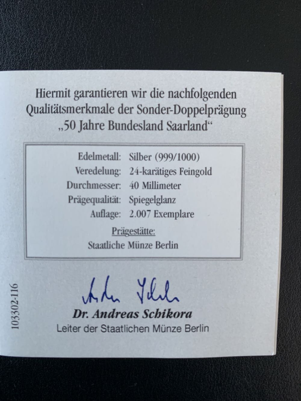 50 Jahre Saarland - Gedenkmünze  coin collectible - Main Image 4