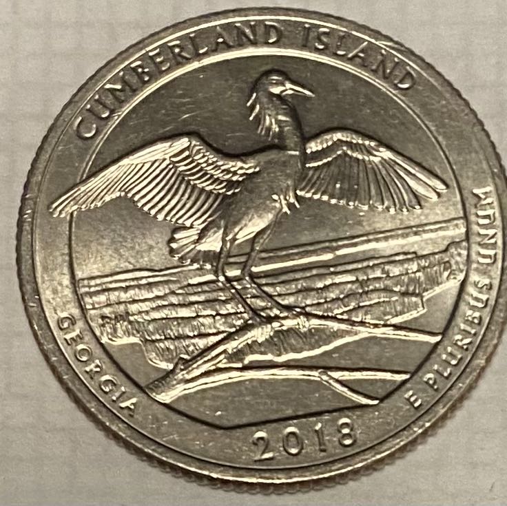 Quarter National Park- Georgia Cumberland Islands  coin collectible - Main Image 2