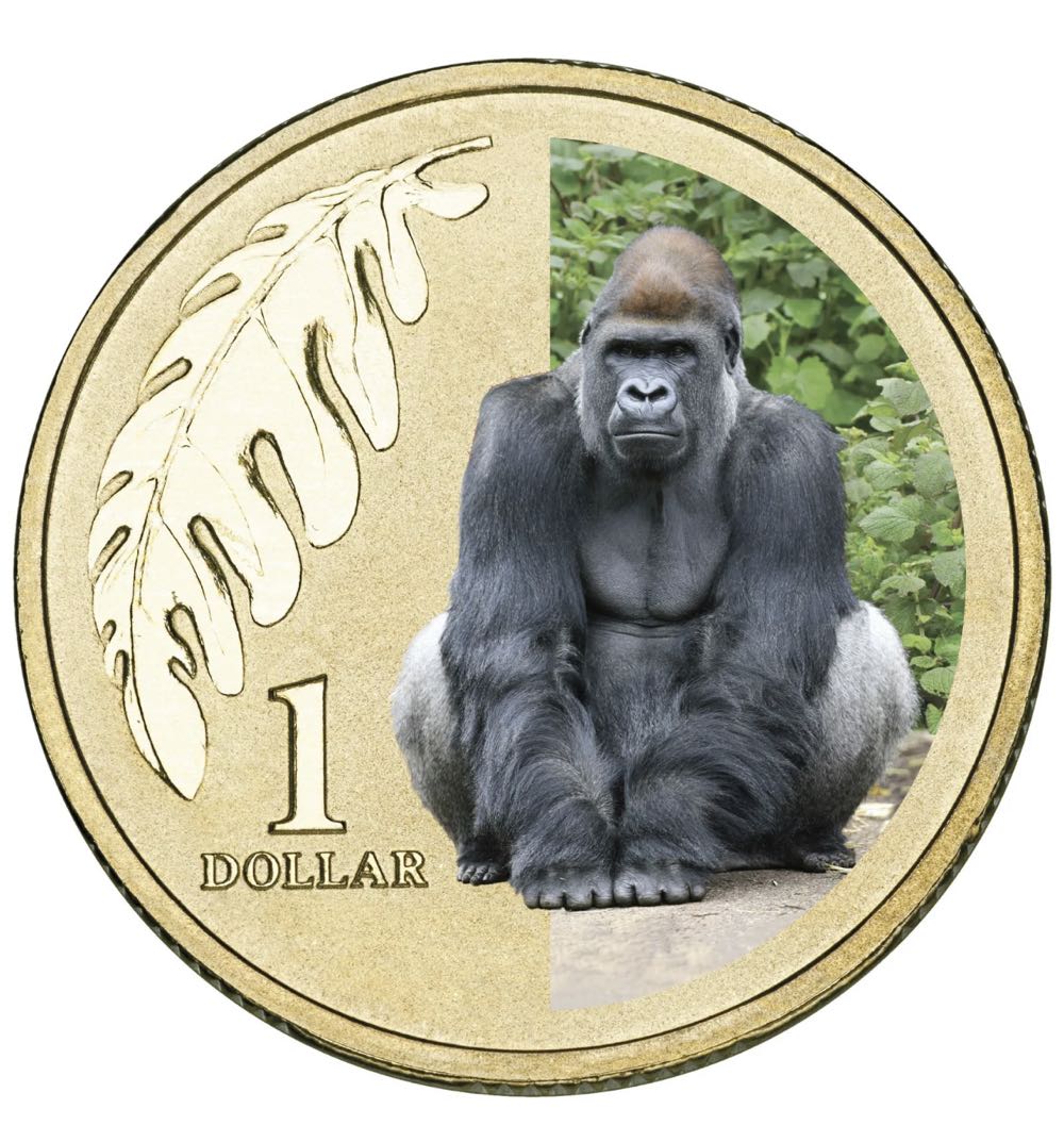 Animals Of The Zoo Western Lowland Gorilla  coin collectible [Barcode 9314683101178] - Main Image 2