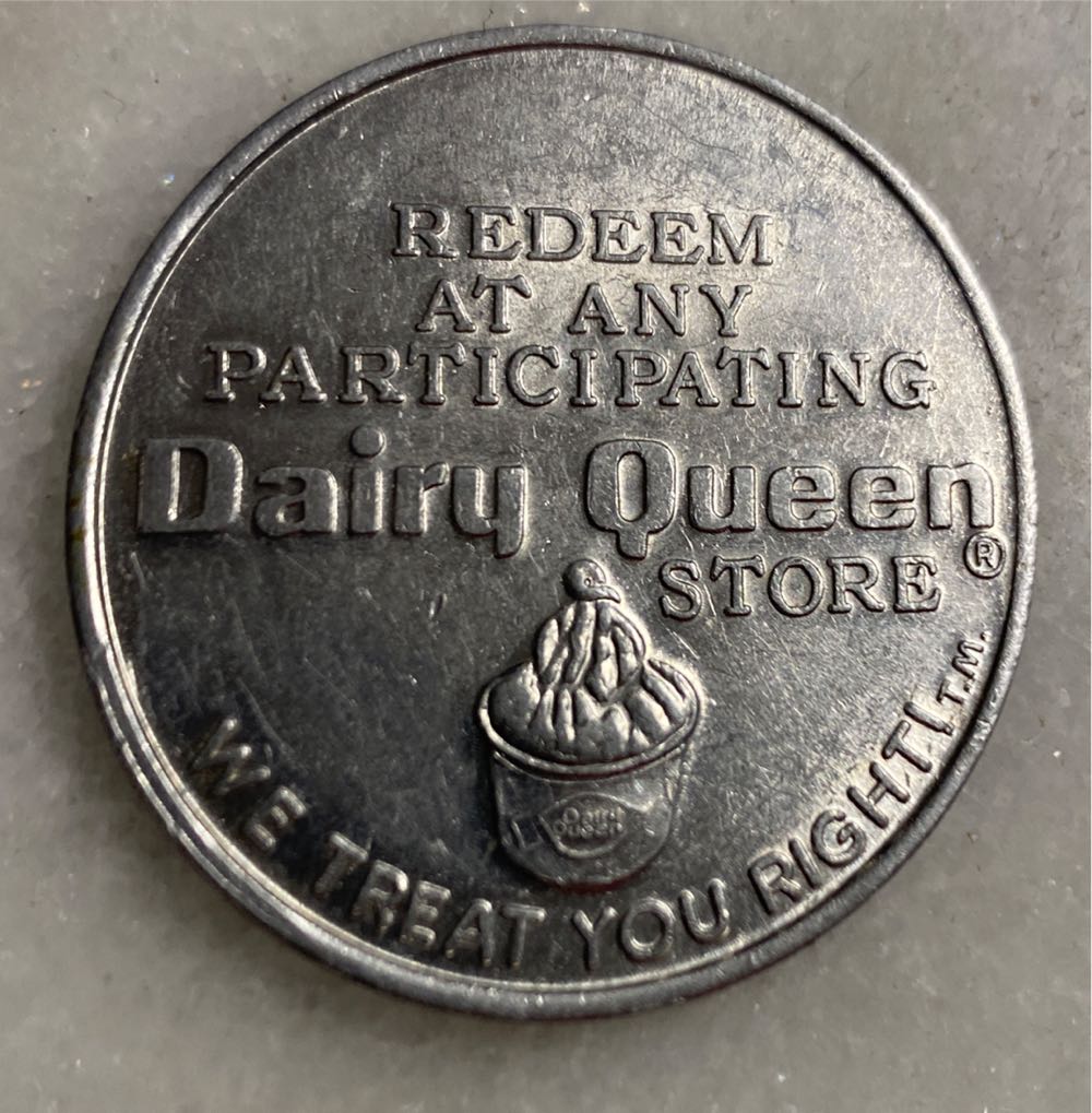 Dairy Queen Free Sundae Token  coin collectible - Main Image 2