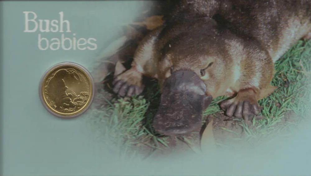 AUSTRALIAN BUSH BABIES PLATYPUS with special $1 coin  coin collectible [Barcode 9312650927653] - Main Image 4