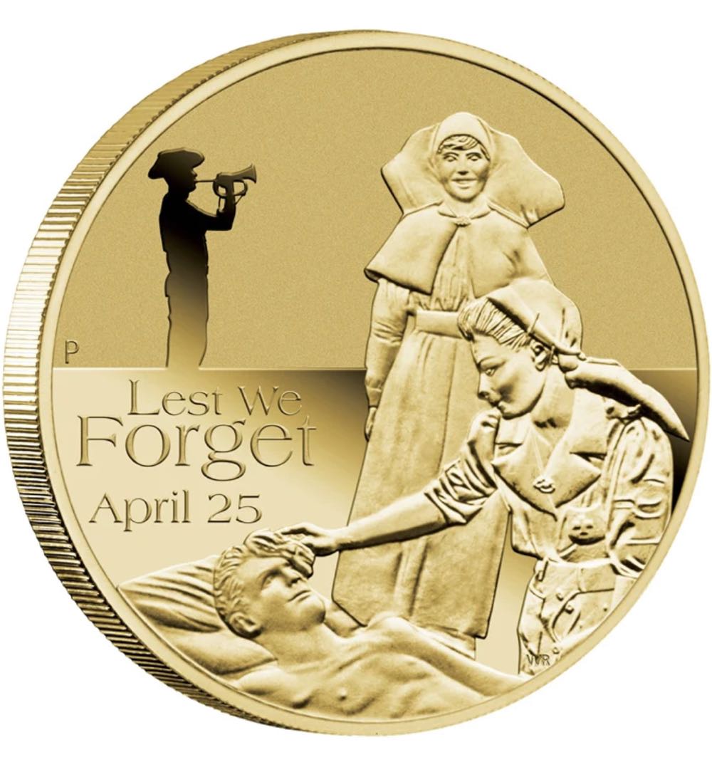 ANZAC  Day Lest We Forget Perth Mint $1 Coin PNC MINT  coin collectible [Barcode 9312650236342] - Main Image 2