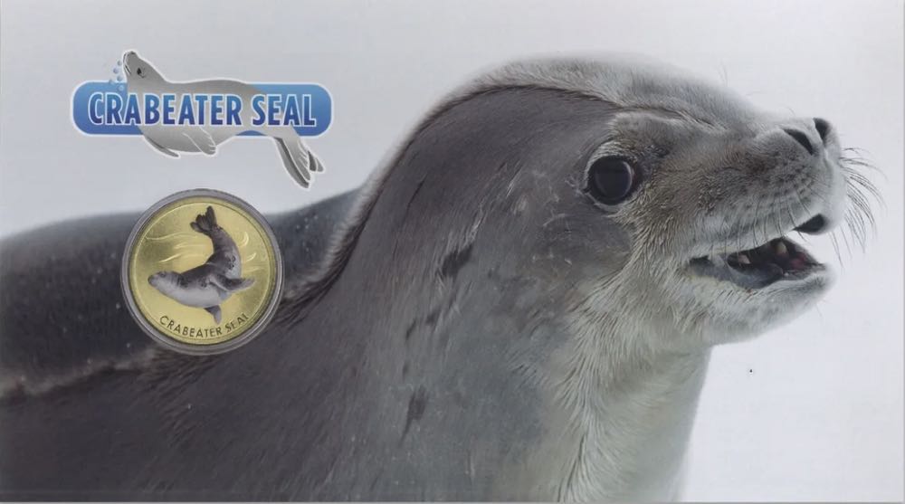 Crabeater Seal - 2018 PNC with $1 coloured coin  coin collectible [Barcode 9312650113759] - Main Image 3