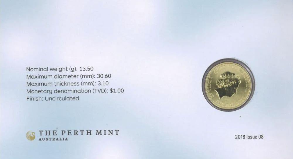 Crabeater Seal - 2018 PNC with $1 coloured coin  coin collectible [Barcode 9312650113759] - Main Image 4