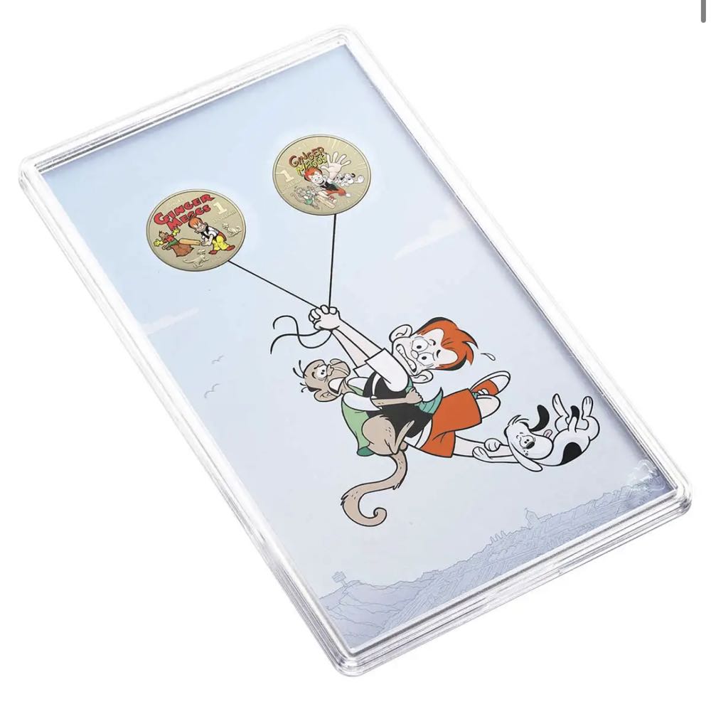 Centenary of Ginger Meggs 2021 $1 Coloured Uncirculated Two-Coin Set  coin collectible [Barcode 9314688104501] - Main Image 4