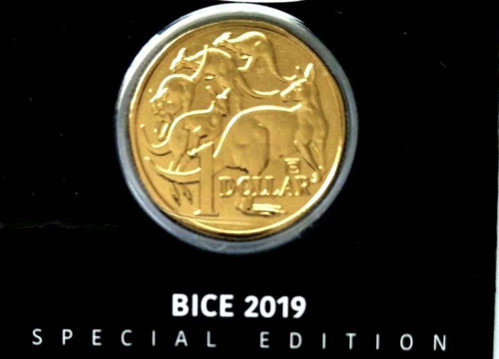 2019  $1 ’Panda’ Privy Mark Carded Coin. Beijing International Coin Exposition  coin collectible [Barcode 9314688104587] - Main Image 4