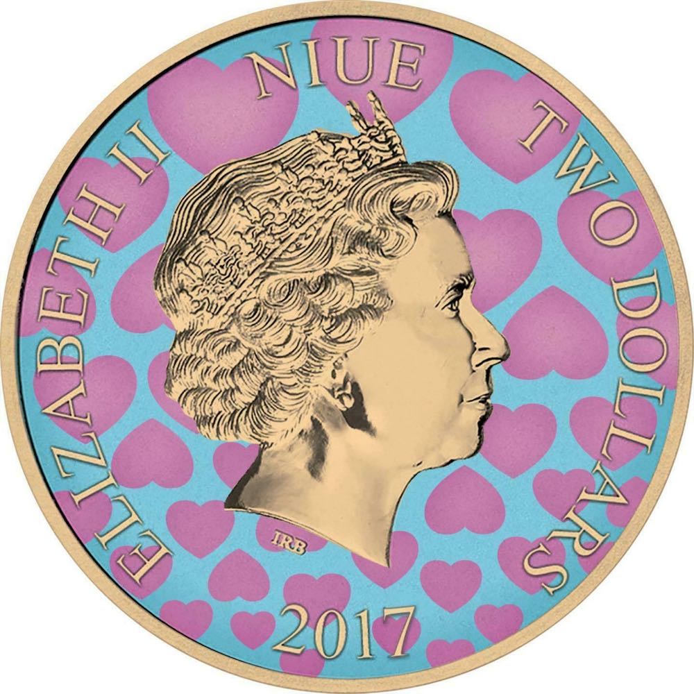 Niue 2017 2$ Steamboat Willie - ”Happy Valentines Day II” - 1 Oz Silver Coin  coin collectible - Main Image 2