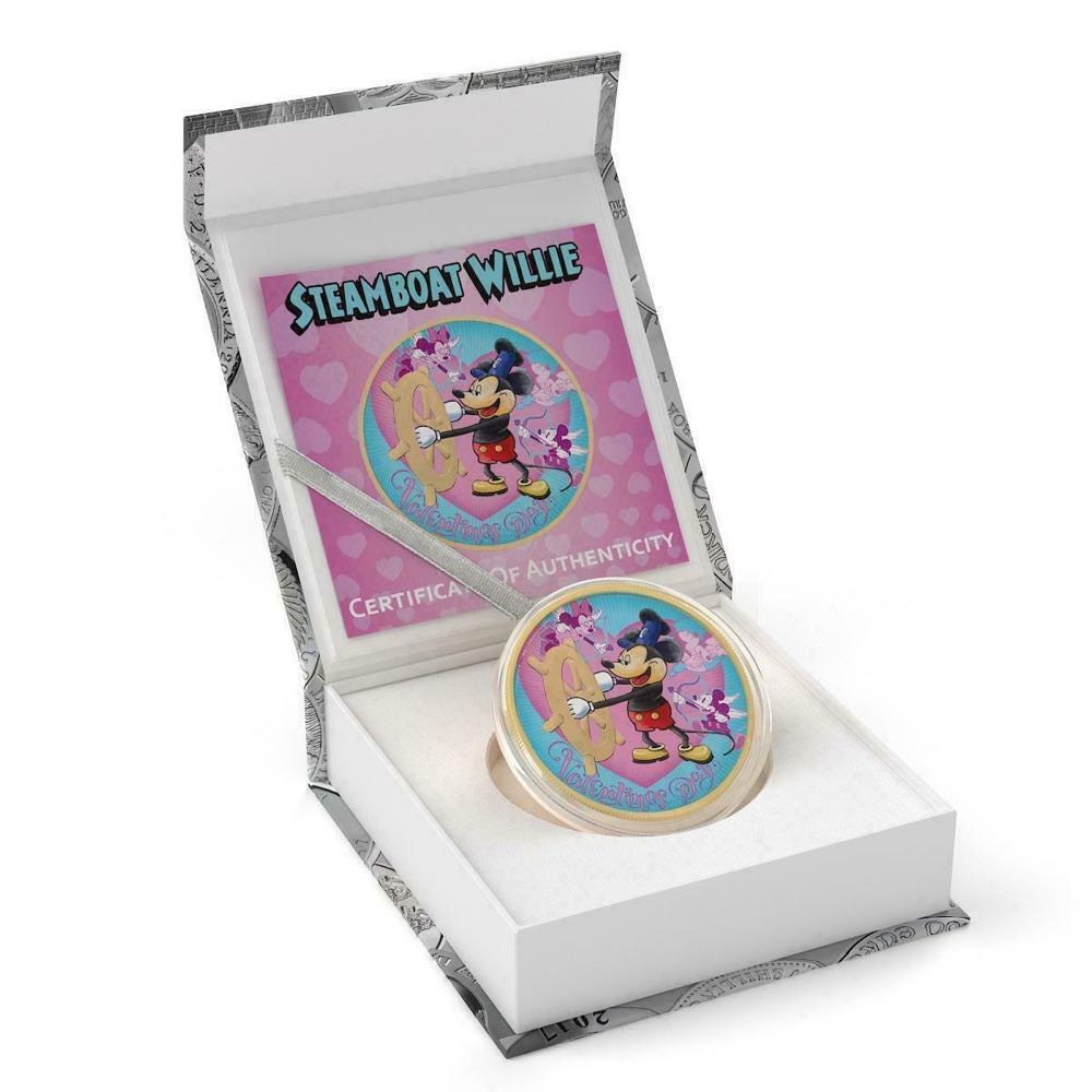 Niue 2017 2$ Steamboat Willie - ”Happy Valentines Day II” - 1 Oz Silver Coin  coin collectible - Main Image 3