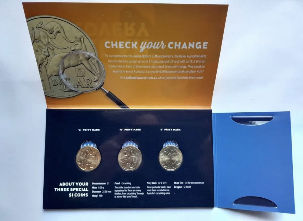 Australia’s Dollar Discovery Yellow  coin collectible - Main Image 2