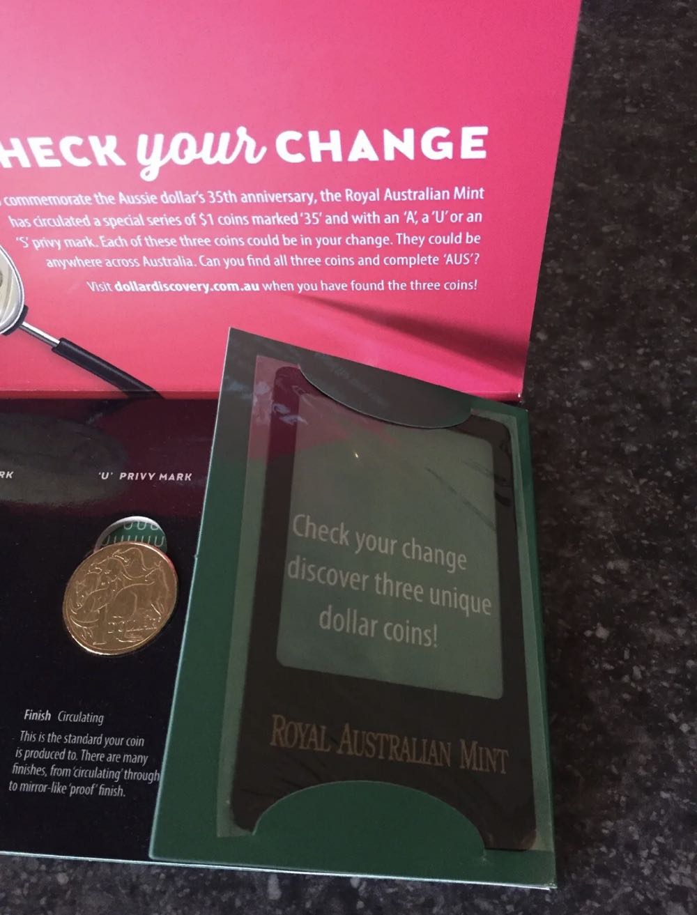 Australia’s Dollar Discovery Red  coin collectible - Main Image 3