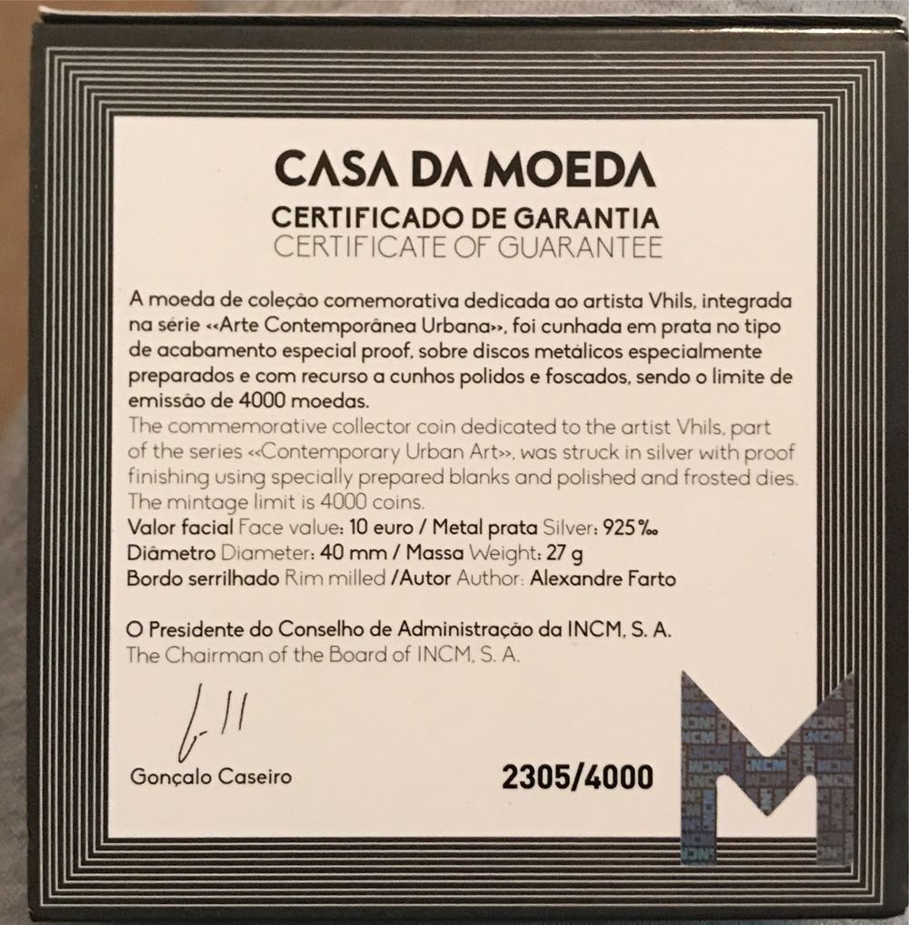 VHILS  coin collectible [Barcode 5601147083892] - Main Image 3