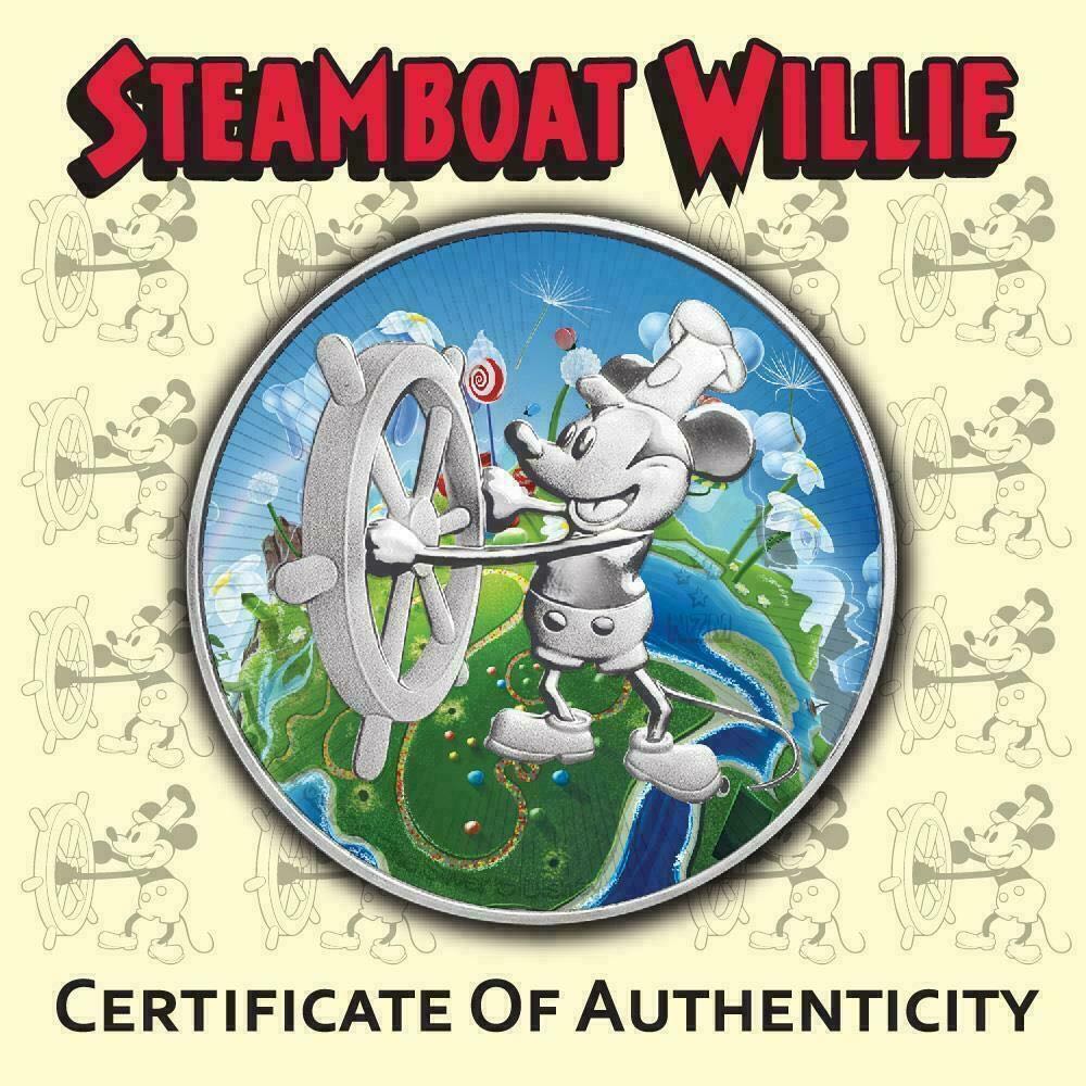 Niue 2017 2$ Steamboat Willie - ”Time Square” - 1 Oz Silver Coin  coin collectible - Main Image 4