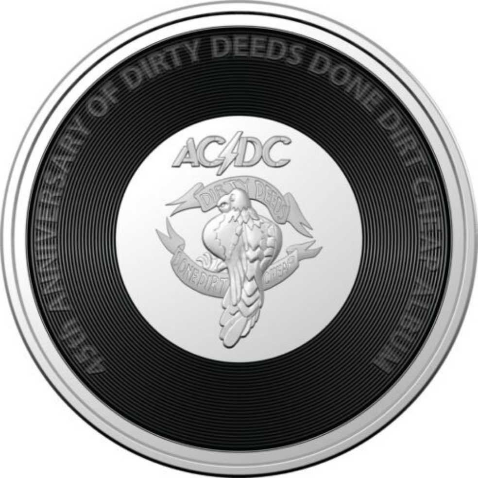 AC/DC Dirty Deeds Done Dirt Cheap 20c Coin  coin collectible [Barcode 9314688105843] - Main Image 2