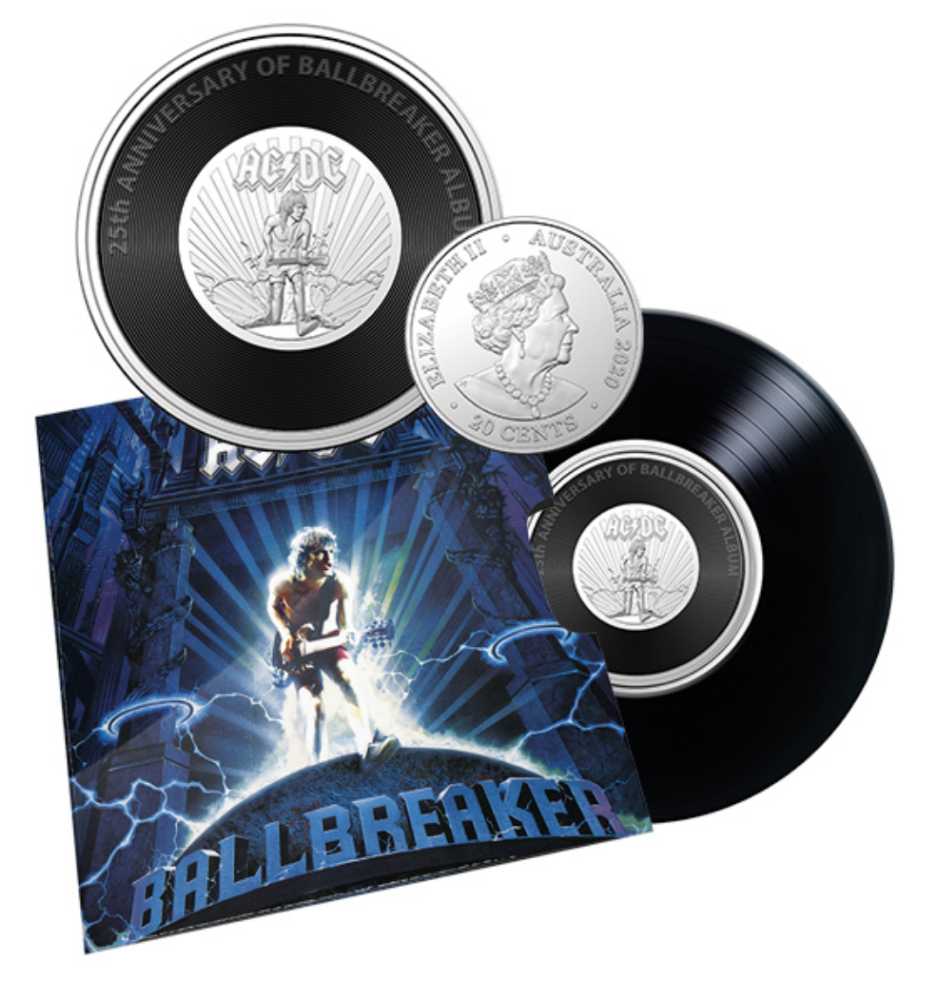 AC/DC Ball breaker 20c Coin  coin collectible [Barcode 9314688105836] - Main Image 3