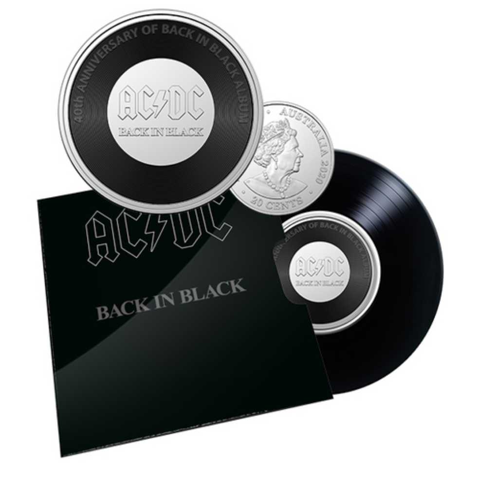AC/DC Back In Black 20c Coin  coin collectible [Barcode 9314688105829] - Main Image 3