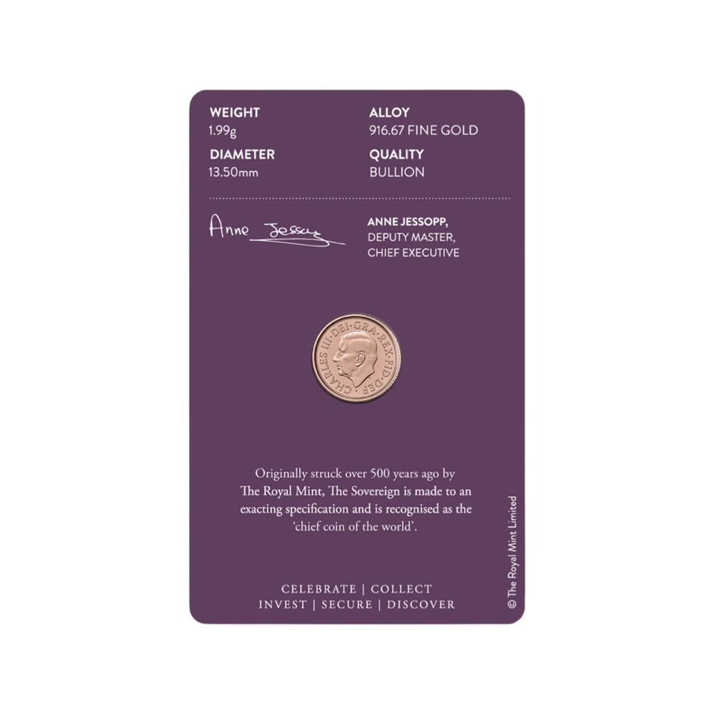 The Memorial Quarter Sovereign 2022 Gold Bullion Coin  coin collectible - Main Image 2