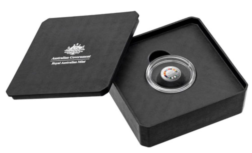 $2 ”c” Mintmark Coloured Fine Silver Proof Coin ...  coin collectible [Barcode 9314688111752] - Main Image 3