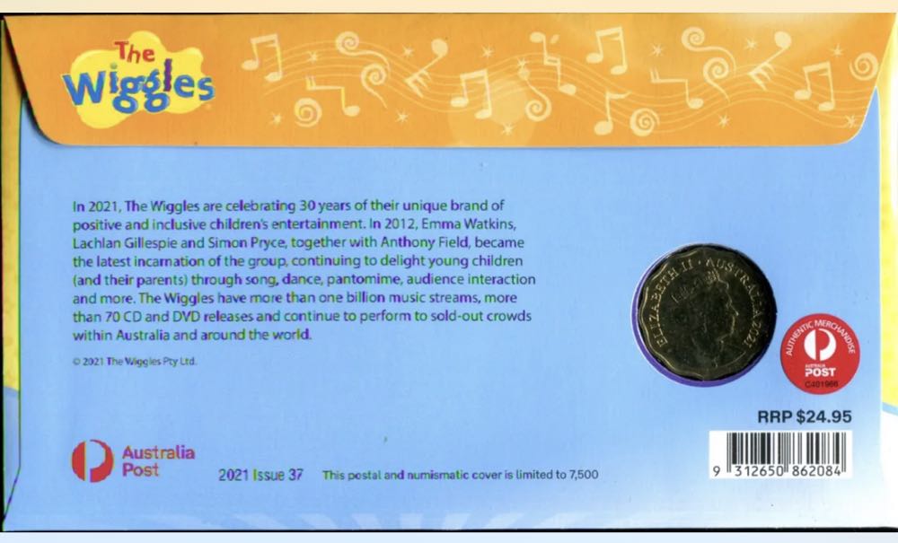 The Wiggles 30 Years Emma PNC  coin collectible [Barcode 9312650862084] - Main Image 2