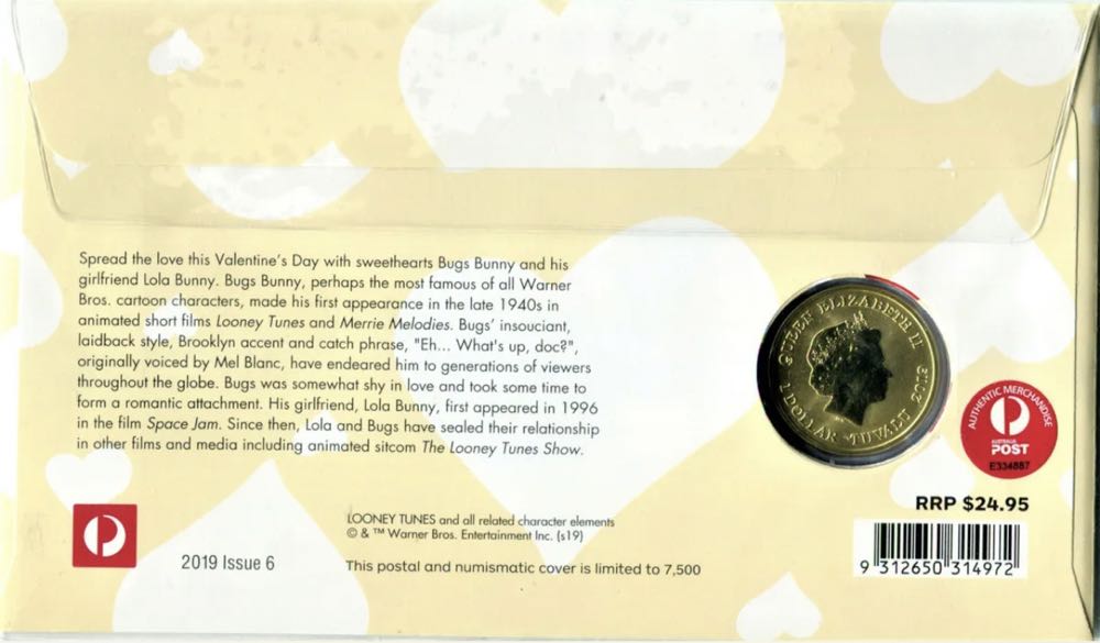 Looney Tunes Loved Up  coin collectible [Barcode 9312650314972] - Main Image 3