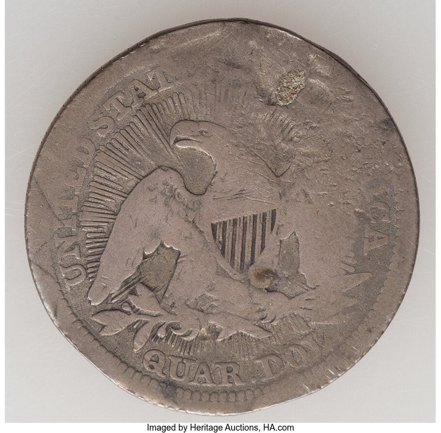 Counterstamp 1853 Quarter  coin collectible - Main Image 2