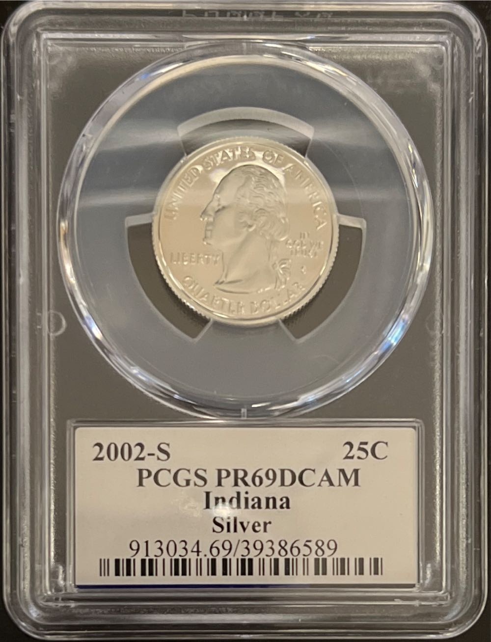 Washington Quarter - 2002 S Indiana Silver  coin collectible - Main Image 2