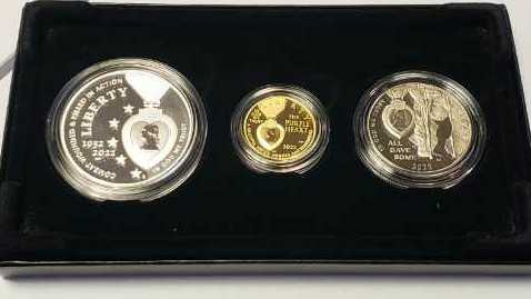 2022 National Purple Heart Hall Of Honor Commemorative Coin Program  coin collectible [Barcode 704786340090] - Main Image 2