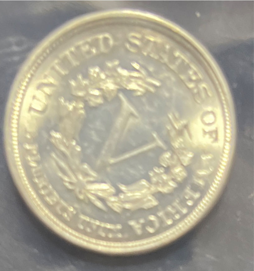 Liberty Head V Nickel - 1883 No Cent MS62 PCGS  coin collectible - Main Image 2