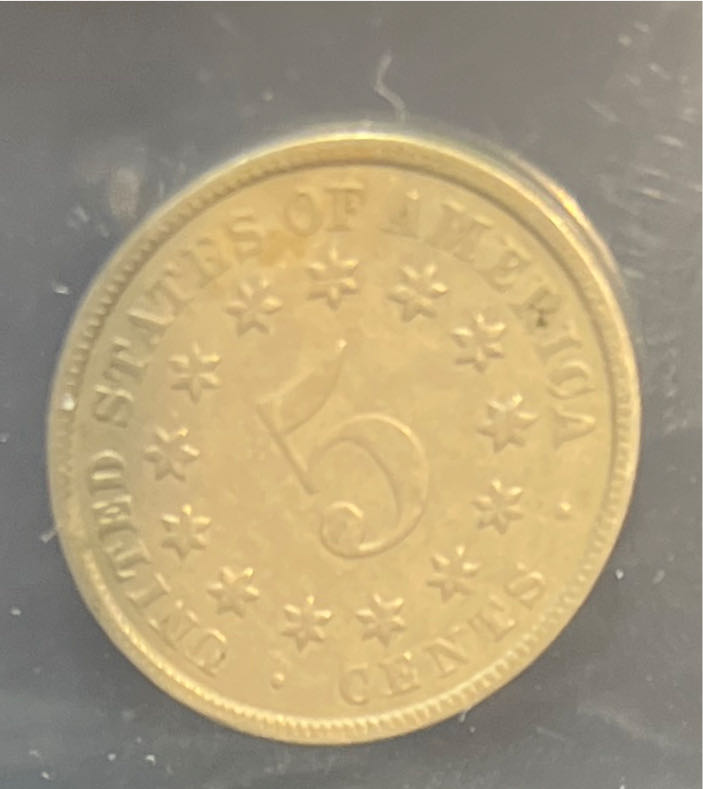 Shield Nickel - 1868 Vaultbox Series 9 MS 65  coin collectible - Main Image 2