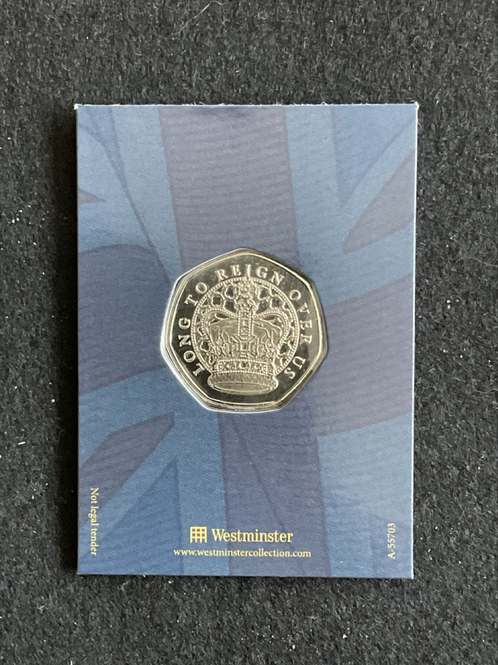 The King’s First Christmas Speech Medal  coin collectible - Main Image 2