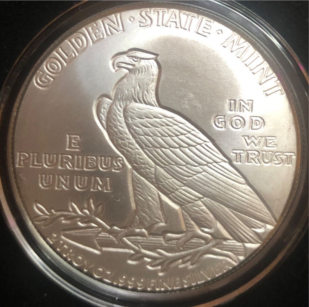 Incuse Indian Silver Round  coin collectible - Main Image 2