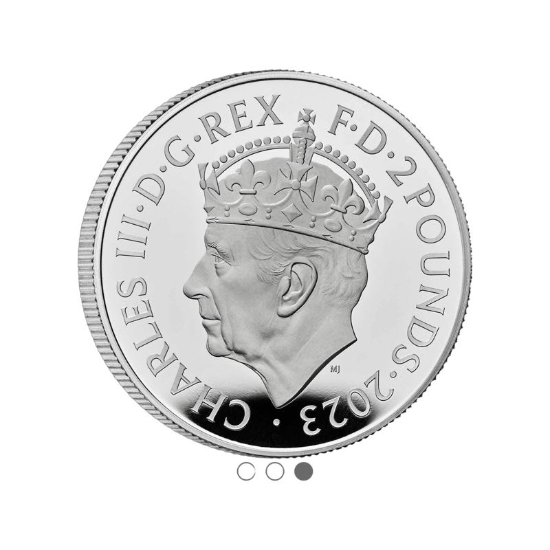 King Charles III Coronation One Ounce Silver Proof Coin  coin collectible - Main Image 2