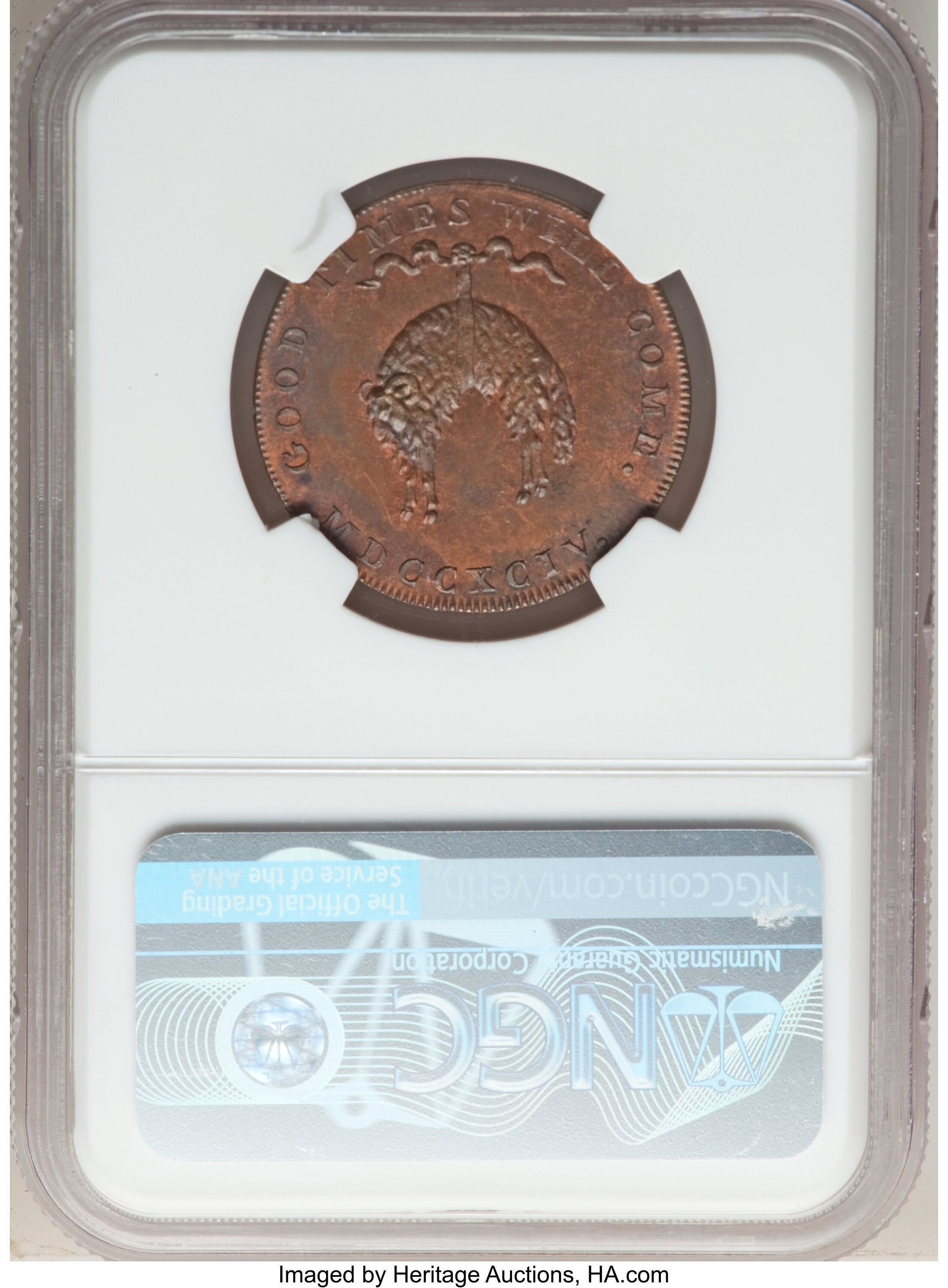 1790s 1/2 Penny Norfolk  coin collectible - Main Image 2