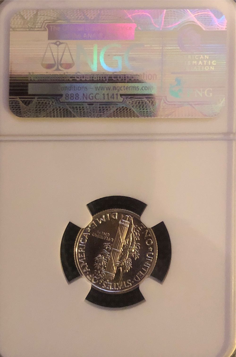 Dime Mercury P  coin collectible [Barcode 01507765003055974034] - Main Image 2