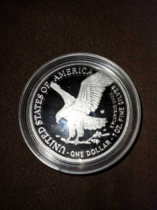 Silver Eagle PR W T2  coin collectible - Main Image 2