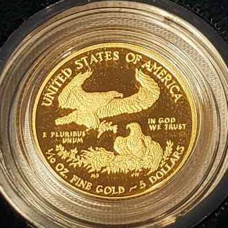 2010 American Eagle One-Tenth Ounce Proof Gold Bullion Coin  coin collectible [Barcode 704785110823] - Main Image 2