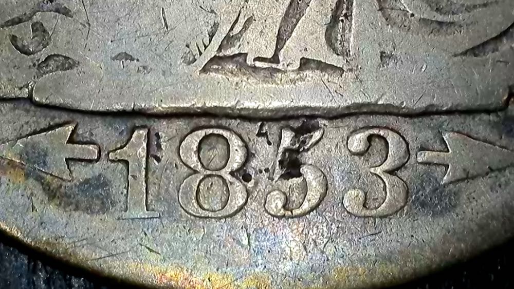 1853-O Seated Liberty Half Dollar  coin collectible - Main Image 3