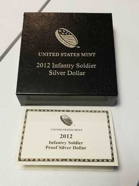 2012 Infantry Soldier Silver Dollar  coin collectible [Barcode 704785361034] - Main Image 3