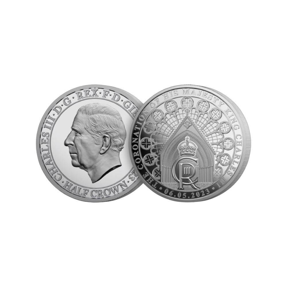 King Charles III Coronation Half Crown Coin  coin collectible - Main Image 2