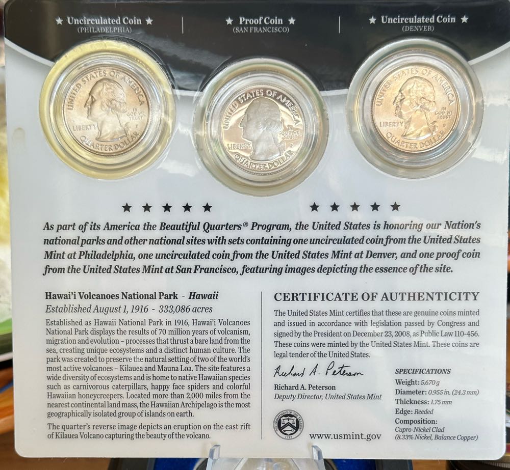 Quarter National Park Three coin  coin collectible - Main Image 2
