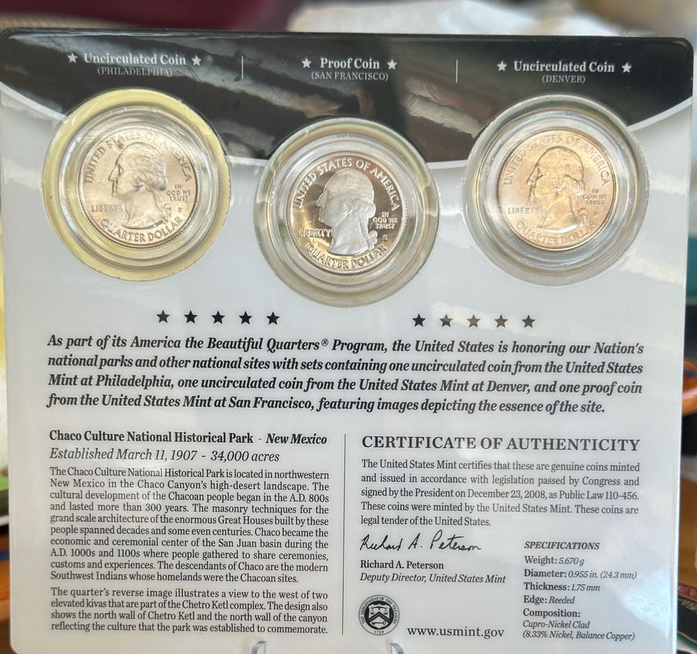 Quarter National Park Three Coin  coin collectible - Main Image 2