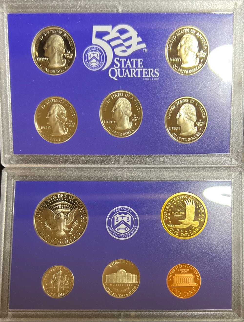 US 10 Coin Proof Set - 2008 S  coin collectible - Main Image 2