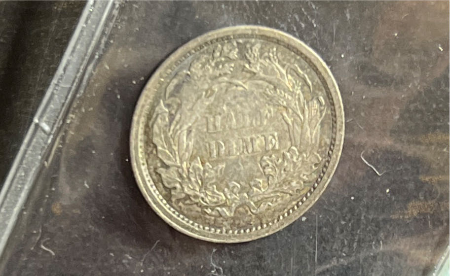 Seated Liberty Half Dime - 1861  coin collectible - Main Image 2