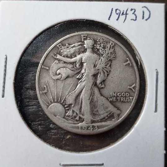 1943D Walking Liberty  coin collectible - Main Image 1