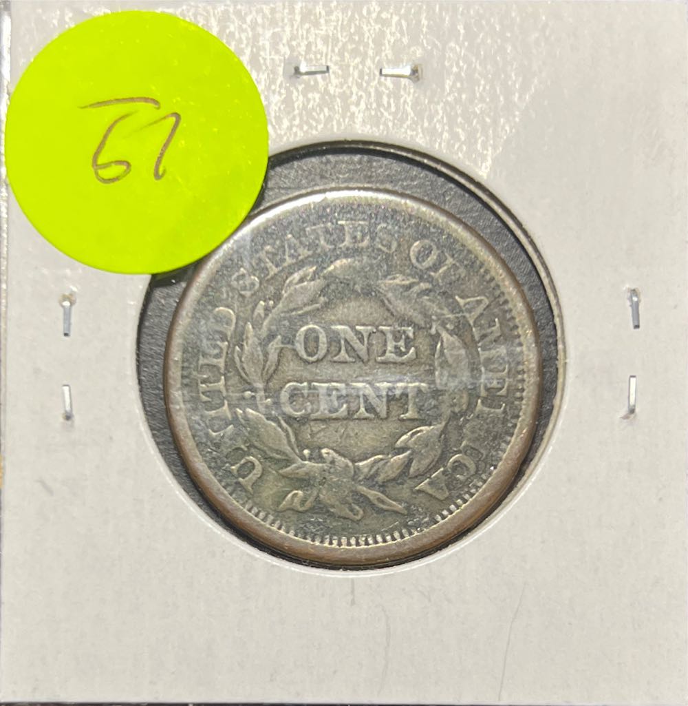 Liberty Matron Head Modified Coronet  Large Cent - 1852  coin collectible - Main Image 2