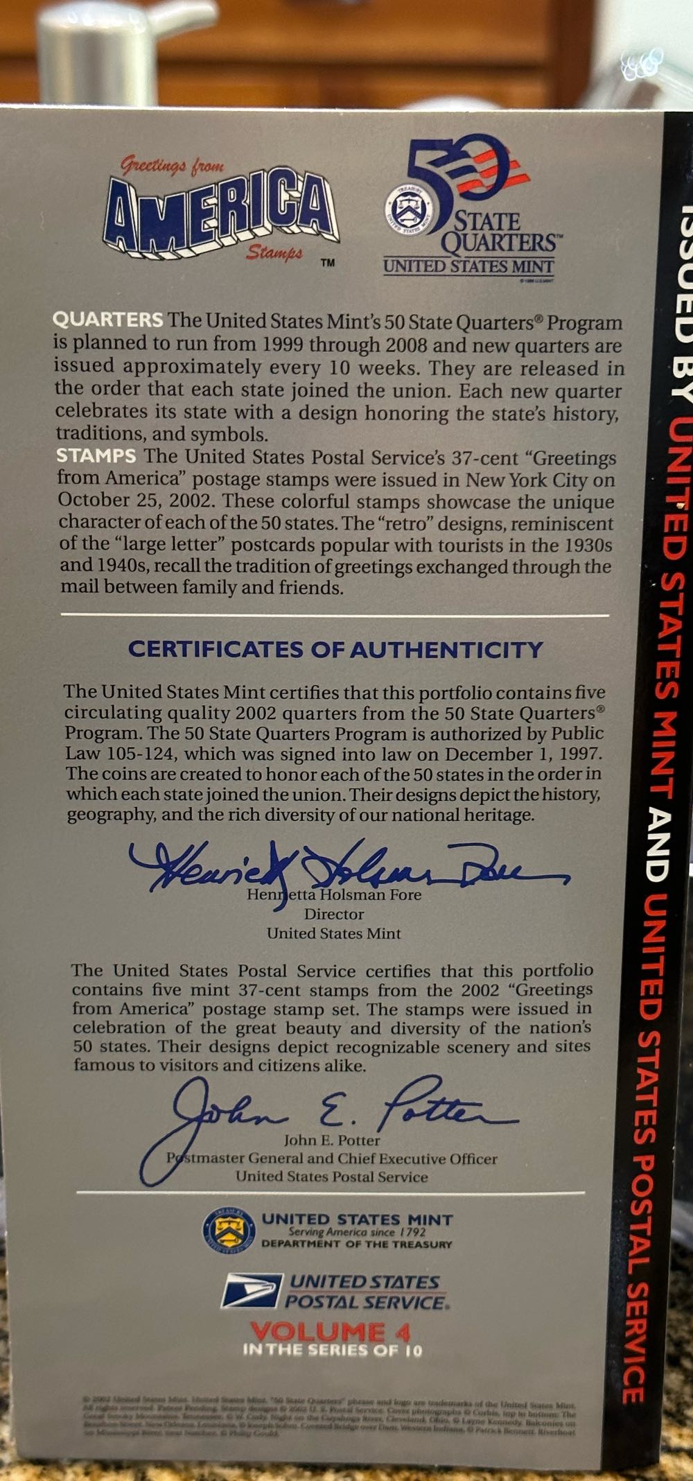 Quarters Greetings From America Portfolio  coin collectible - Main Image 4