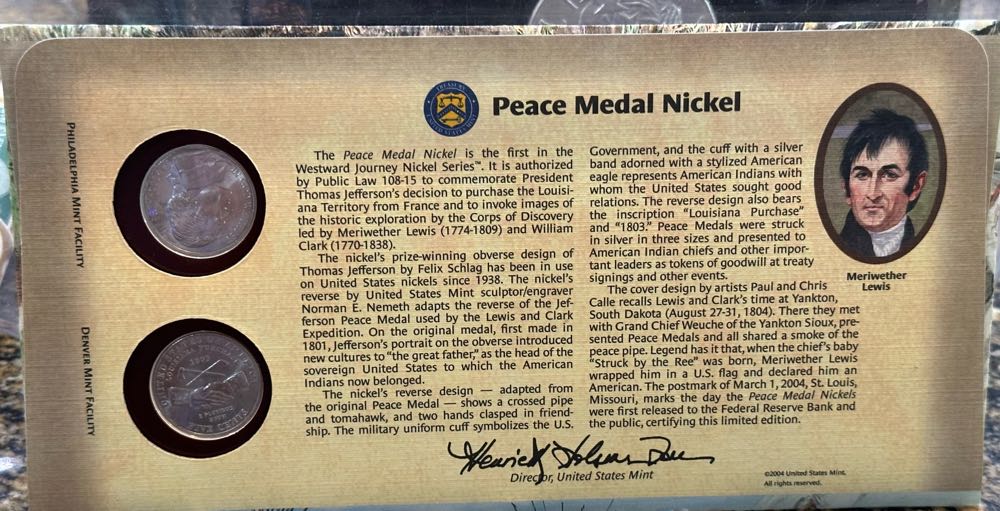 Nickel Westward Journey Coin Cover  coin collectible - Main Image 2