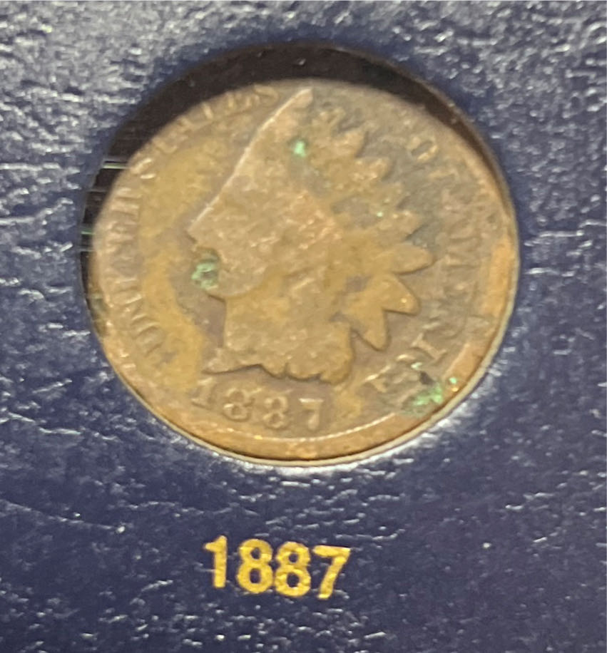 Indian Head Penny - 1887  coin collectible - Main Image 1