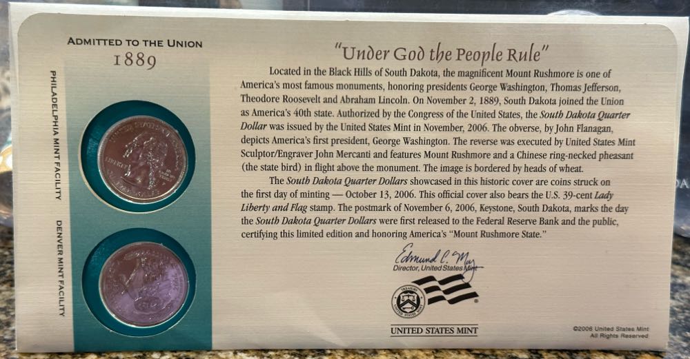 Quarter Coin Cover 2006  coin collectible - Main Image 2